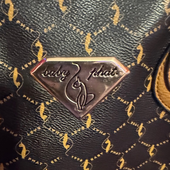 Baby Phat Black and Tan Shoulder Bag - Picture 2 of 7
